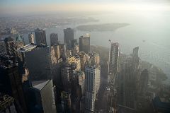 14-09 Liberty Plaza, 4 World Trade Center, 40 Wall St Trump Building, 1 New York Plaza, W Residences, Governors Island, Battery Park, 50 West St From World Trade Center Observatory.jpg